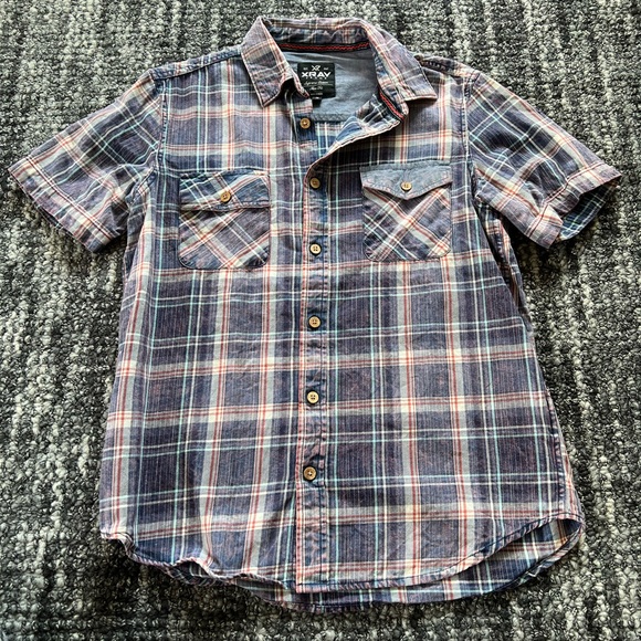 Men’s X-Ray Jeans Slim-Fit Button-Down Shirt - Picture 2 of 3